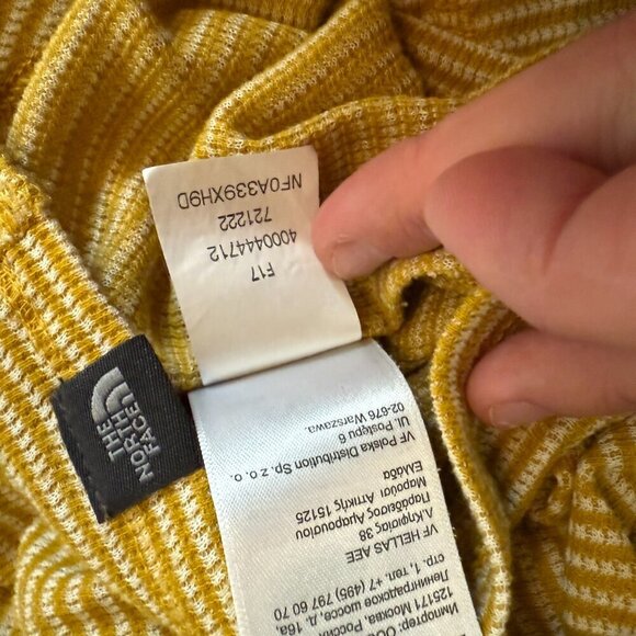 The North Face henley top - Gold/Mustard striped color - Picture 5 of 10